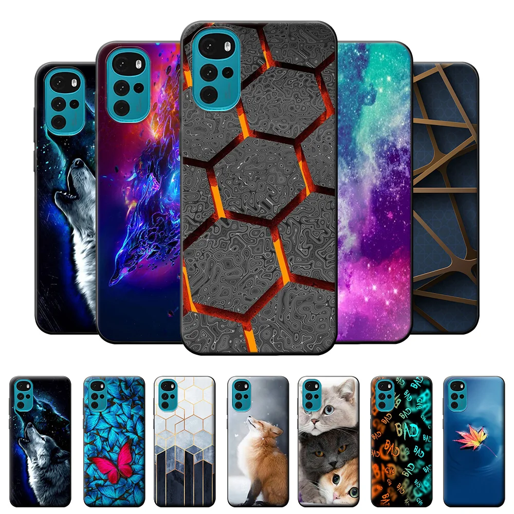 Per Motorola Moto G22 Custodia Moto G22 Cover Cover Posteriore In Silicone Morbido Verniciato Moda Per Motog22 E32S 6.5 ''Custodie Funda Coque