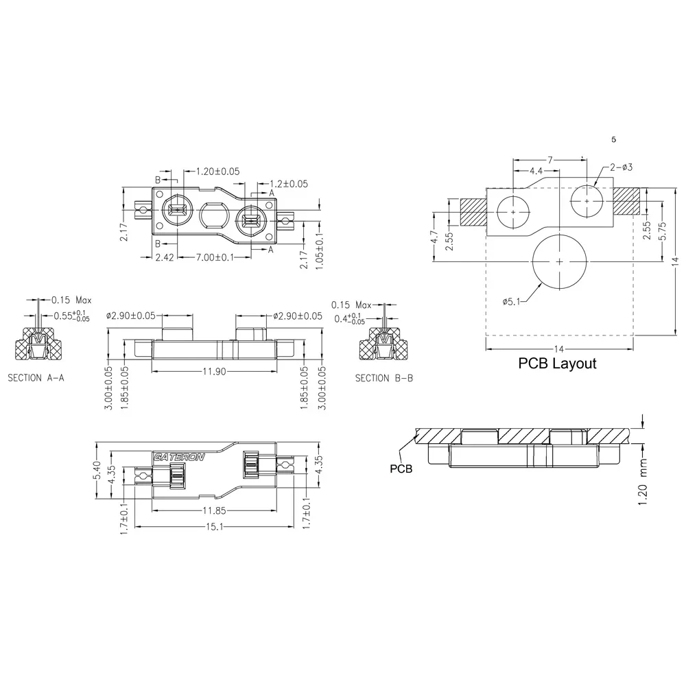 Gateron Low Profile Switch Preto Pcb Soquete Faça Você Mesmo Smd Rgb Jogo Acessório Teclado Mecânico Hot Swap Atacado - Imagem 3