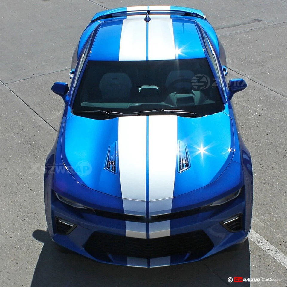 2016-2018 For Chevy Camaro Dual TURBO RALLY Racing Stripes Vinyl Graphic  Decal SS Roof Trunk Optional Spoiler Rear Bumper - AliExpress 34