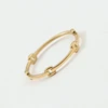 High End PVD Waterproof&No Fade Thin Ring for Women Stainless Steel Hollow Ring Jewelry 5