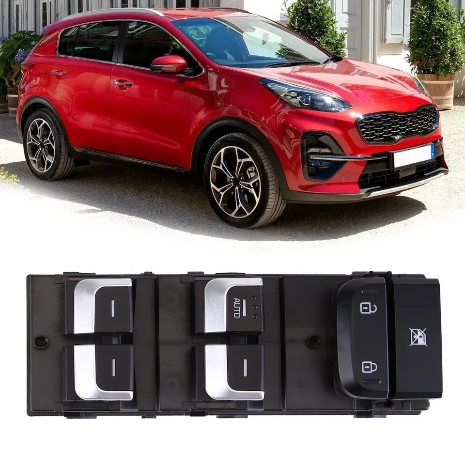 Interrupteur Vitre Électrique Conducteur Gauche Pour Kia Sportage 2017-2022 - Réf. 93571D9200 - ABSOPRO