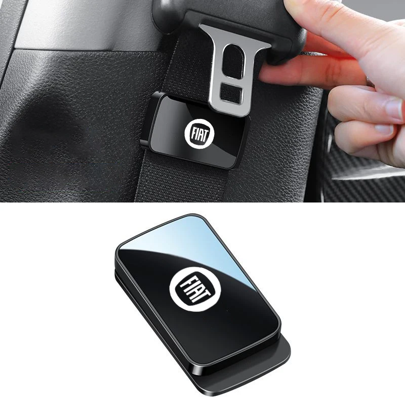 Magnetic Car Interior Supplies Seat Belt Holder Stabilizer For Fiat Abarth 500 595 124 Spider Ducato Panda Tipo Bravo Accessorie