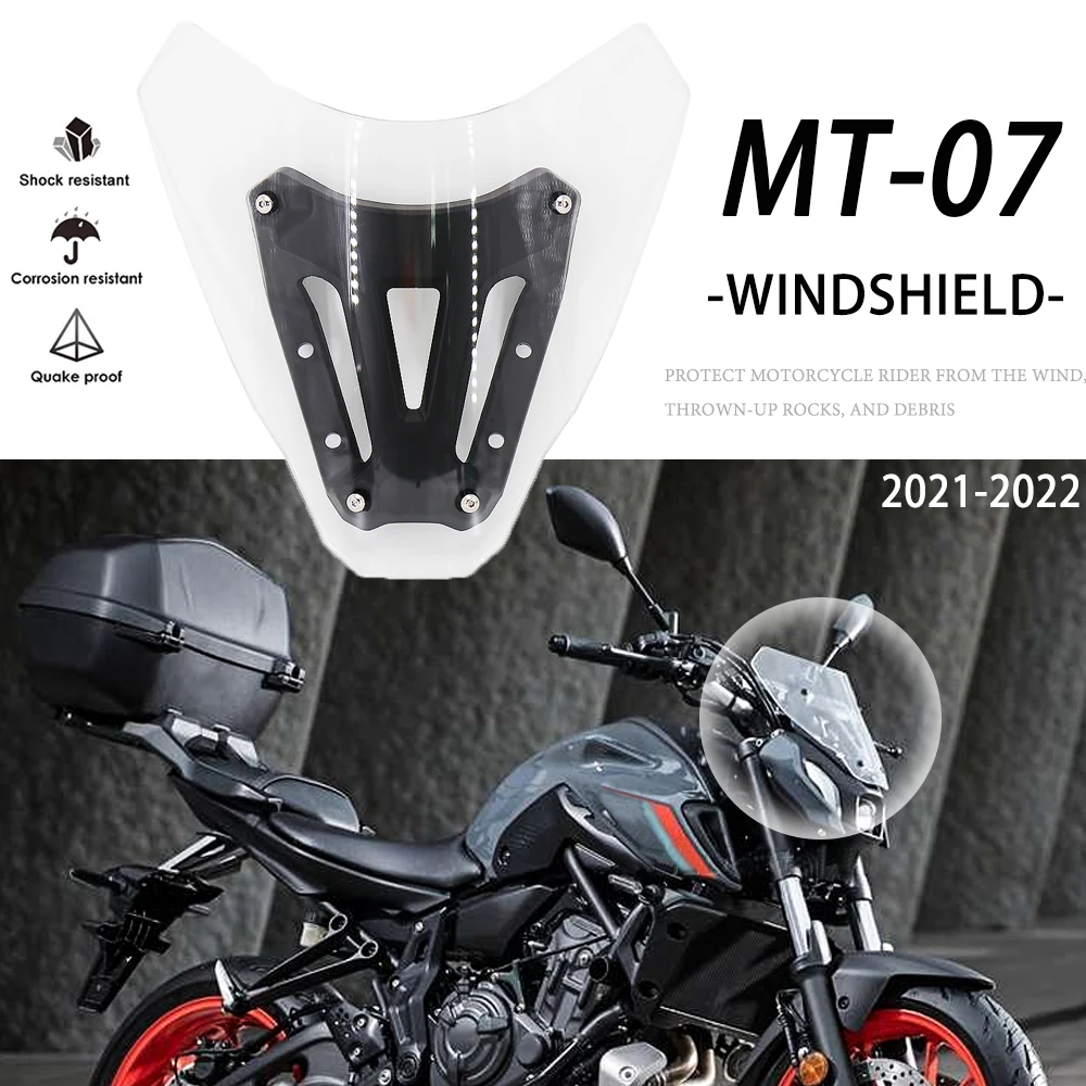 

Motorcycle Front New Accessories For Yamaha MT-07 MT07 MT 07 mt07 2021 2022 Windscreen Air Deflector Parts Wind Windshield