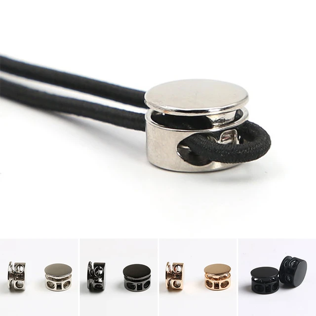 10Pcs 4mm Metal Cord Lock Clamp Toggle Stopper Sliders Buckles Fastener  Clip DIY Hat Cord End Button Garment Sewing Accessories - AliExpress