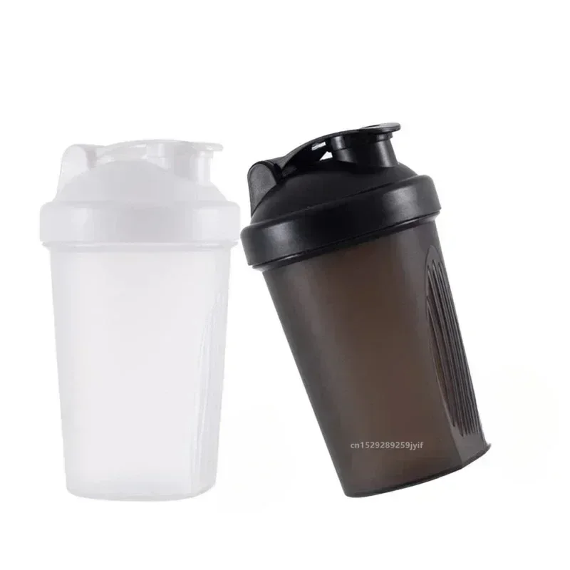 Shaker Bottle 400ML Shaker Bottle with Stainless Ball BPA Free Plastic Protein Shakes Leakproof for Powder Workout Gym Sport