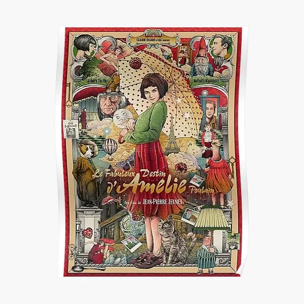 

Amelie 2001 Movie Poster Mural Decoration Modern Home Art Painting Decor Vintage Wall Funny Print Picture Room No Frame