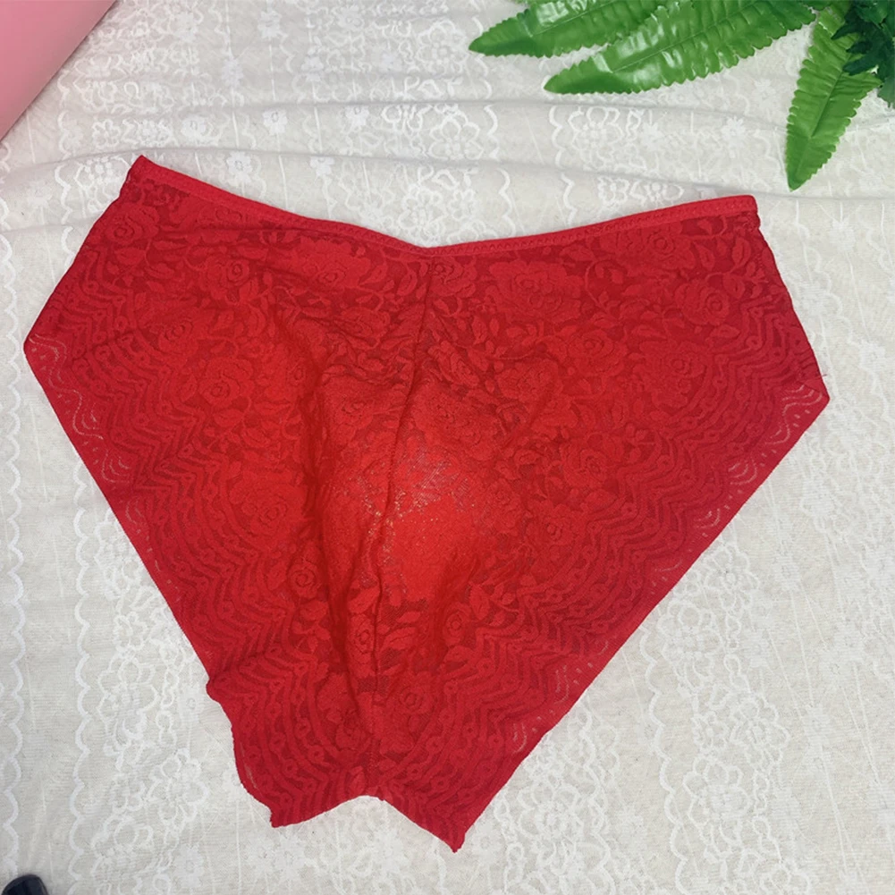 

Sexy Popular Mens Silky Briefs Bikini Panties Underwear Thong Mesh Sheer Lace Comfortable Pouch G-string Sleepwear Swimwear