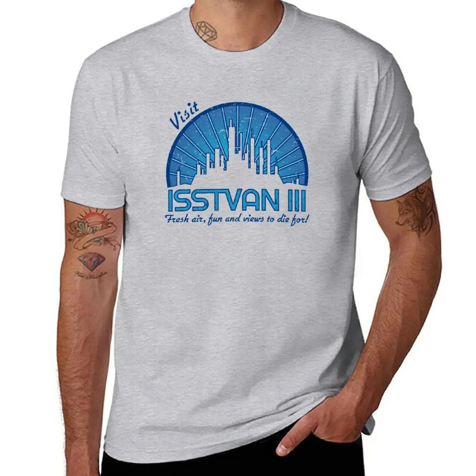 

Visit (dark blue) T-Shirt oversized customs fruit of the loom mens t shirts