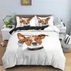 2022 Cute Jack Russell Dog  Luxury Queen King Single Bedding Set Duvet Cover With Pillowcase For Kids Adult Bedclothes 2