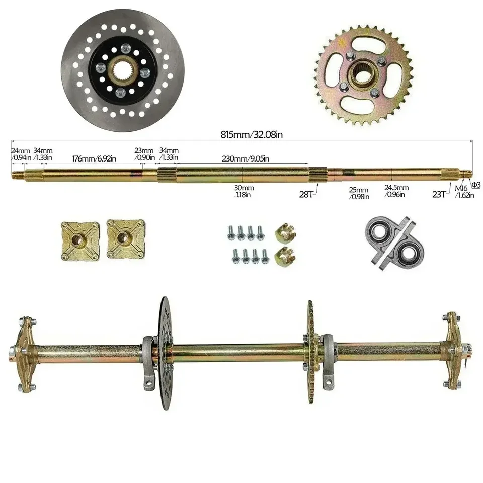 Kit Moteur électrique 72V 3000W Sans Balais Pour GoKart, VTT, Quad - Essieu Arrière 29''