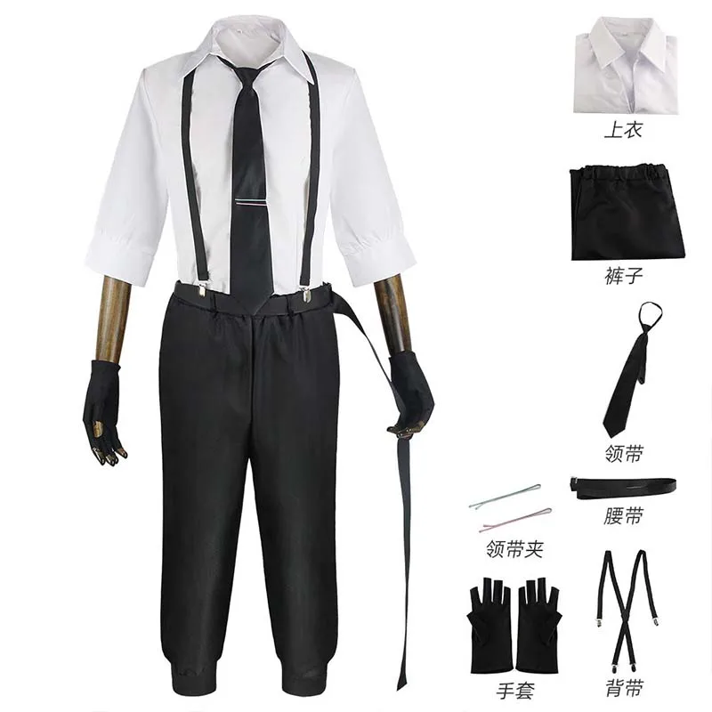 Cosplay Costumes Cosplay Wigs Nakajima Atsushi Cosplay Costume Shirt Pants Wig Full set With Outfits Wig For Comic Con
