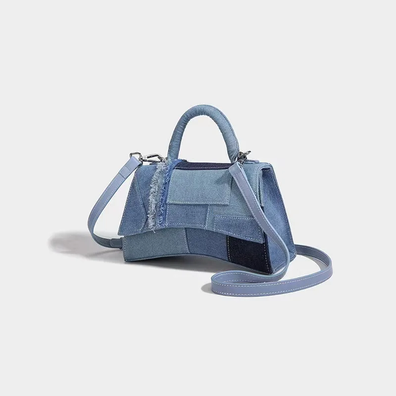 

Новая нишевая дизайнерская Роскошная джинсовая сумка в стиле ретро, изысканная и универсальная сумка, высококачественная повседневная и простая сумка через плечо