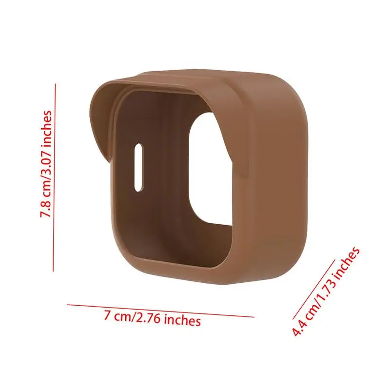 Silicone Security Camera Protective Case Cover Brim Design Weather-Resistant for Blink Outdoor 4 (4th Gen)