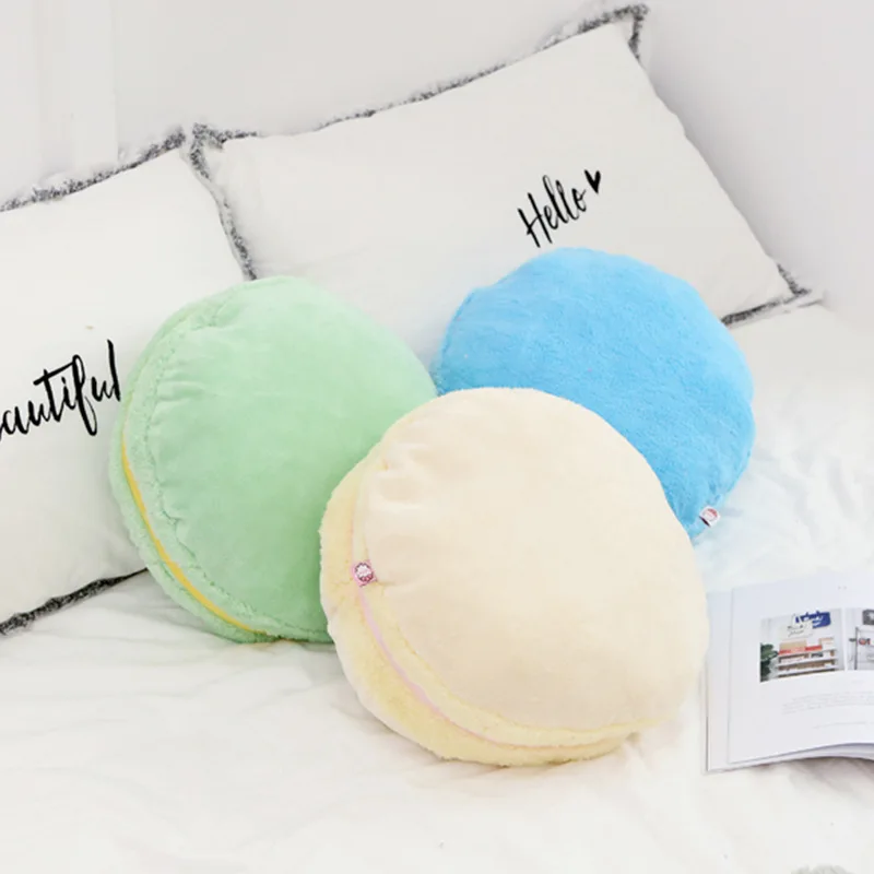 24 Styles Popular Round Soft Plush Filled Pillow Soft Cushion 15'' Macaron Shape Gift Home Decor Kids Toys Girls Birthday Gifts 5