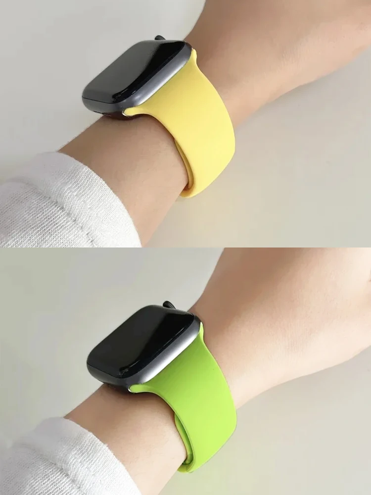 Band für Apple Watch Serie 11-10 46 mm 44 mm 45 mm 49 mm 40 mm 42 mm 41 mm 2025 Silikonarmband iWatch 9 8 7 6 SE-ultra 3/2 Armbänder