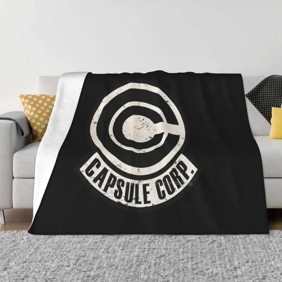 Vintage Capsule Corp Original Logo Super Warm Soft Blankets Throw
