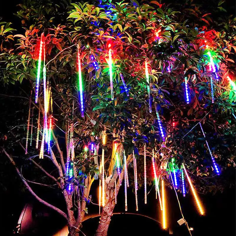 

Solar LED Meteor Shower String Lights Outdoor Decor Garden Light Wedding Party Holiday Lighting Fairy for Christmas Tree Navidad