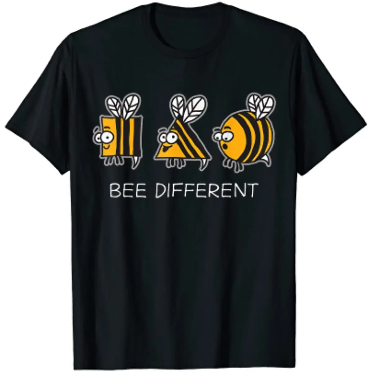 

Bee Different Strange unique interesting beekeeper printed crewneck T-shirt Fashion comfortable unisexes short sleeve casual top