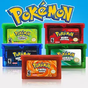 New Pokemon Nostalgia GBA Game Cards Eevee Emerald Stone Dragon Doubles  FireRed Legends No box Enlish version Gifts Toys - AliExpress