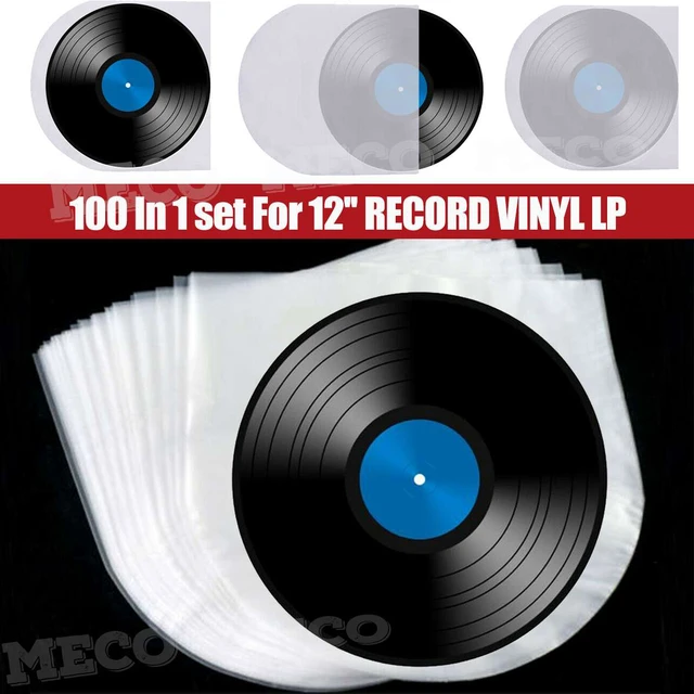 50PCS 12inch PE Vinyl Record LP LD Record 7.5 OPP Plastic Bags Anti-static  Record Sleeves