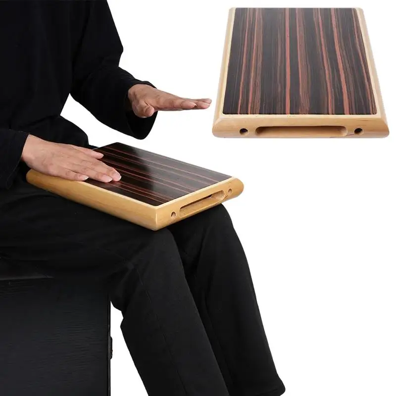 

Портативный дорожный барабан Cajon, ручной барабан, перкуссионный инструмент с внутренними струнами для гитары, регулируемый звук с сумкой