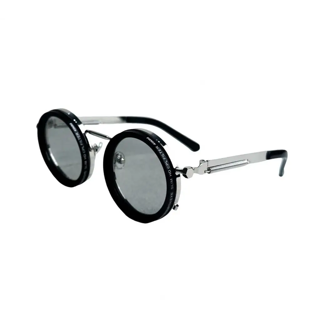 UPALDHOU Adjustable Men Sunglasses, Polarized Round Sunglasses With ND