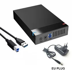 High-Speed 3.5 USB 3.0 to SATA External Hard Drive Enclosure, Supports Up to 10TB (EU)