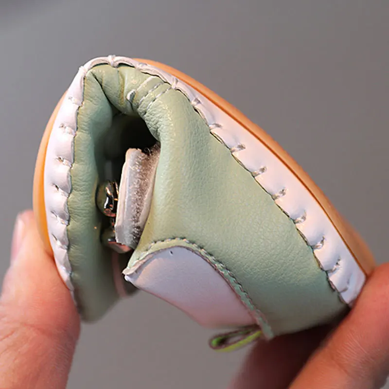 Baby Shoes 2023 Spring Soft Leather Anti Slip Casual Flats Baby Girls Dress Princess Shoes First Walkers Cute Flower Kids Shoes 4