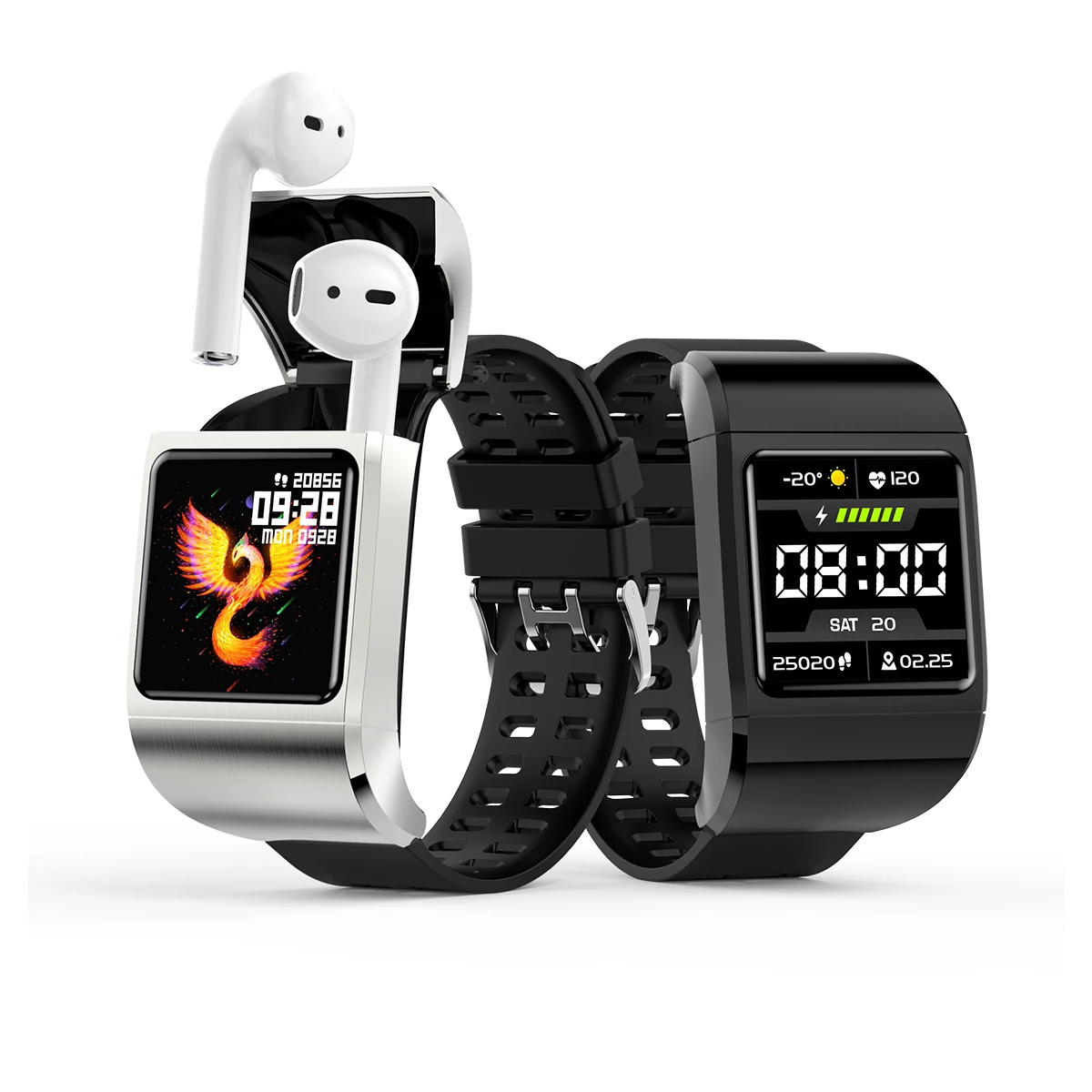2022 G36Pro Bluetooth TWS Earphone Smart Watch Health Tracker Wireless Earbuds Fitness Bracelet Two in One Wristband |