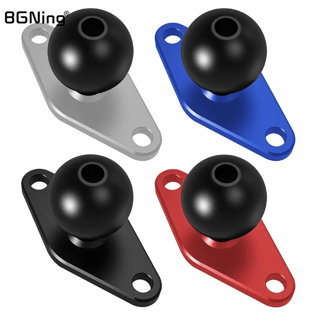 1 인치 볼 헤드 마운트 어댑터 오토바이 자전거 핸들 바 클립 백미러 브래킷, GoPro 11 카메라 MTB RAM 마운트