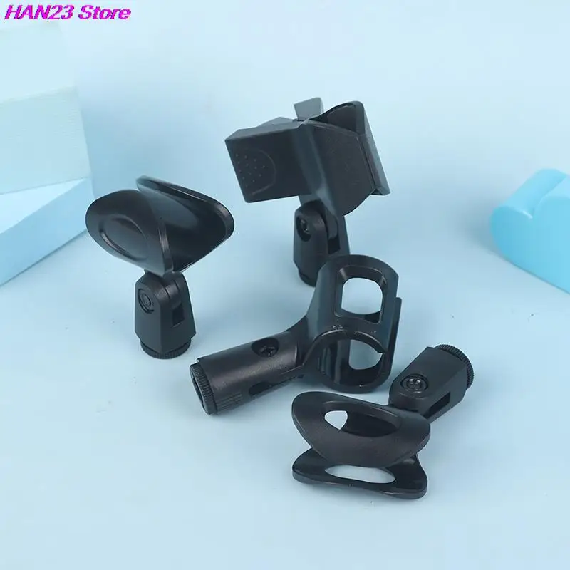 1Pc 25-46mm Universal Microphone Clip For Shure Mic Holder Handheld Microphone Wireless/Wire Mic Stand Accessory Black microphone clip holder