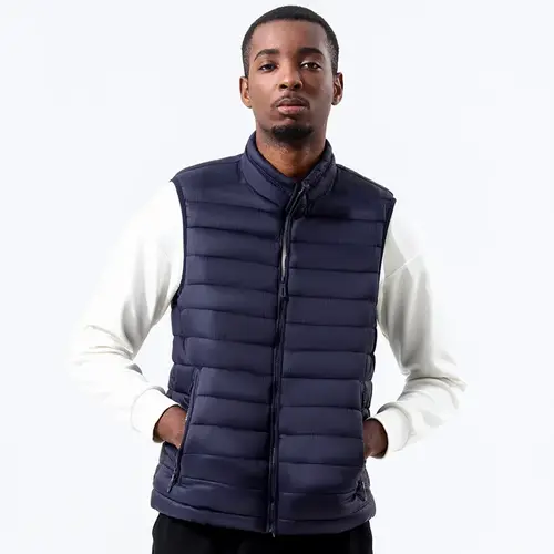 Autumn Winter Men's Vest Stand Collar Plus Size Casual Sleeveless Warm Waistcoat Jacket Wholesale Cotton Padded Outerwear - Image 3