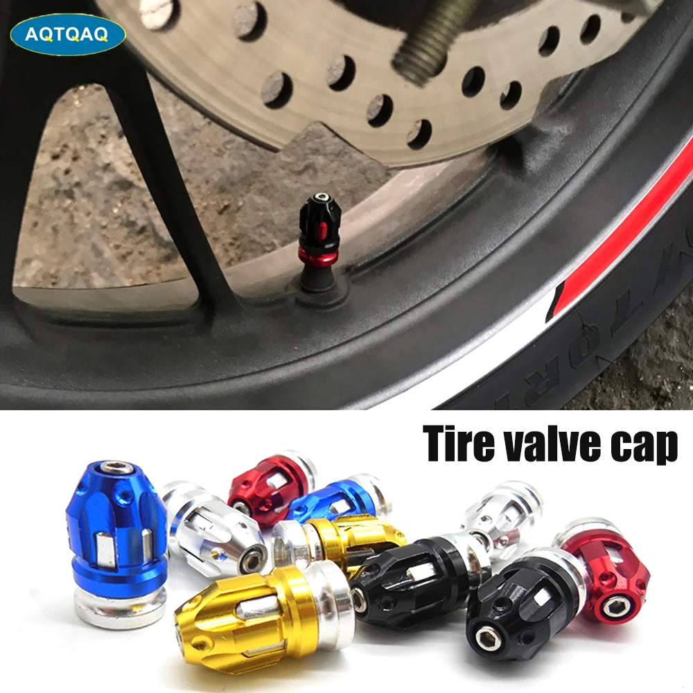 4pcs Aluminum Alloy Valve Caps Tire Valve Caps Automobile Tire Caps Antileak Valve Suitable For