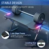 40 INCH Gaming Desk with LED Lights, Home Office Gamer Desk, Ergonomic Computer Table with Large Carbon Fiber Desktop 3