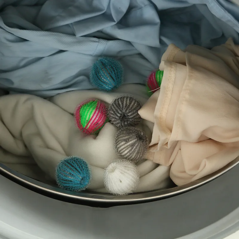 Laundry Ball 6/12Pcs Nylon Anti-winding Washing Machine Hair Remover Fluff Cleaning Lint Fuzz Grab laundry ball,laundry hair catcher
