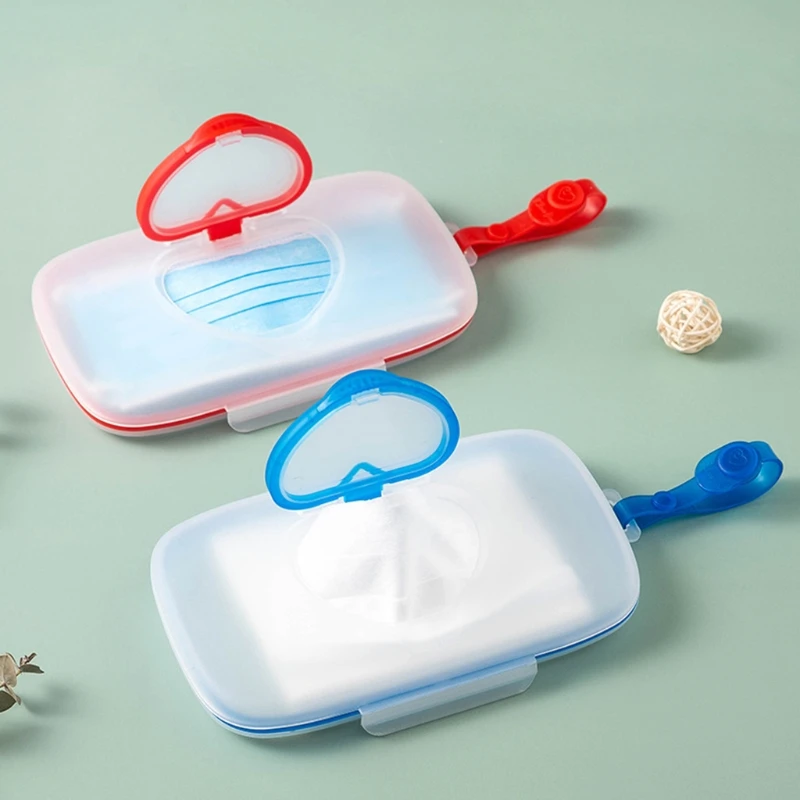 Baby Wipe Dispenser Portable Refillable Wet Tissue Box Container Reusable Travel Wipe Holder for Case Storage 5