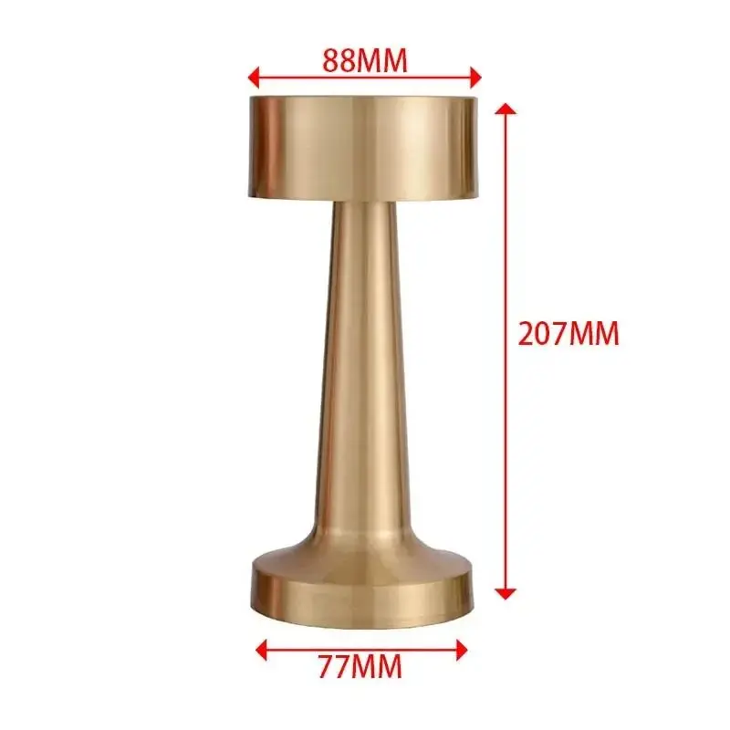 LED Table Lamp Retro Bar Touch Dimmable 3 Color Rechargeable Dining Desktop Night Light for Vintage Desk Lamp Bar Decoration table lamp led night lamp