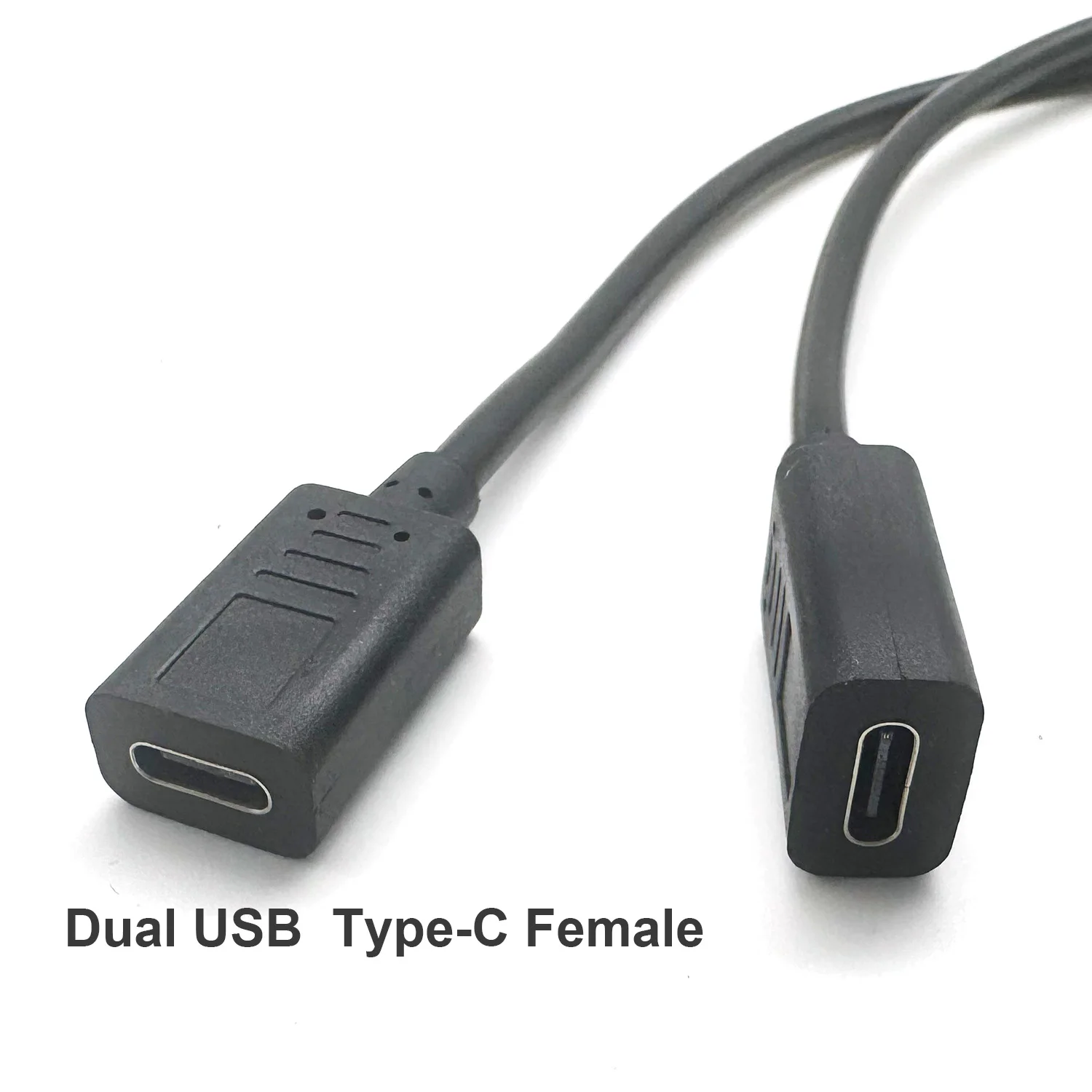 USB C 스플리터 충전 케이블 USB 타입 C 암-듀얼 2 USB 타입 C 암 스플리터 Y형 충전 커넥터 케이블 (충전 전용)