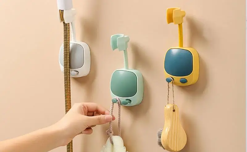 

Shower Head Holder Punching Free Bathroom Toilet Shower Head Adjustable Shower Bracket Wand Attachment for Apartment Hotel