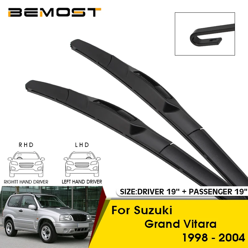 Spazzole Tergicristallo Per Auto Per Suzuki Grand Vitara 1998-2004 Parabrezza Parabrezza Lame Per Finestrini Anteriori 19 "+ 19" Accessori Per Auto