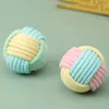 Cat Toys Cotton Balls Interactive Cat Toy Self Hi Cotton Ball Chew Toys for Cats Grinding Cat Toy Teeth Cleaning Pet Supplies 3