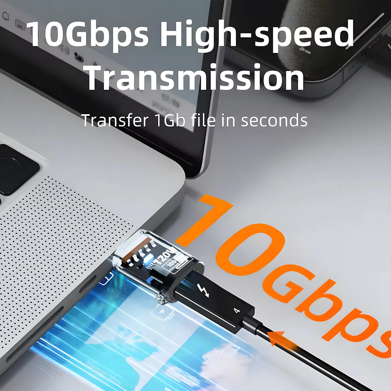 120W Super Fast Charging USB3.2 Connectors USB A To Type C Male To Female Adapters 10Gbps High-speed Data Transfer Converters usb to type c adapter type c adapter