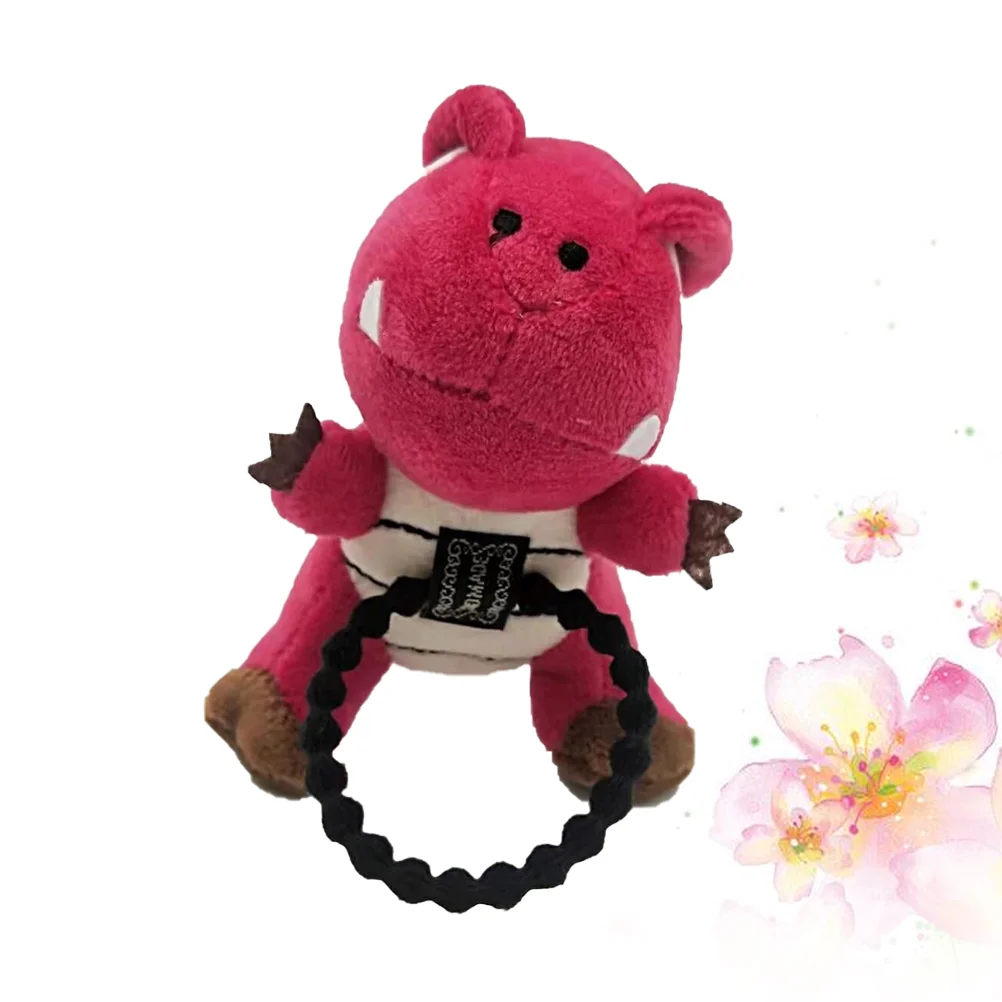 1PC Plush Tyrannosaurus Hair Tie Cartoon Dinosaur Hair Rope Hair Band for Girls Kids (Green) 2