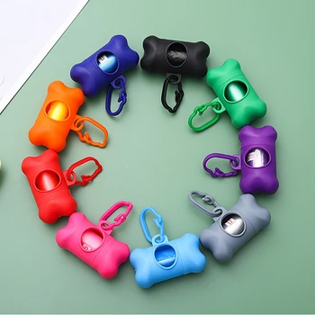 Borsa per bidone per animali domestici Borsa per toilette per cani Prodotti per la pulizia degli animali domestici Raccoglitore di toilette per contenitori per rifiuti per animali domestici di tipo osseo