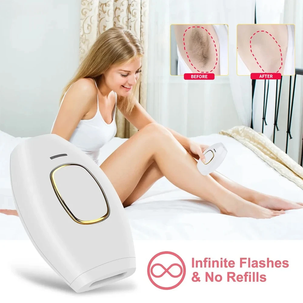 

Professional IPL Hair Removal Laser Epilator 500000 Flashes Painless Pulsed Light Epilator Whole Body Treament Home Hair Removal