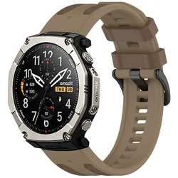 Versatile Quick Fit Silicone Strap - 22mm/26mm - Comfortable and Durable Bracelet - Amazfit T - Rex Ultra2 (Khaki Brown)