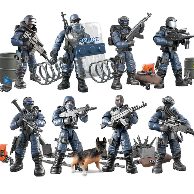 World War 2 WW2 Army Military Soldiers SAWT Soldiers Special Force DIY Model ​Building Blocks Bricks Children'S Toys 4