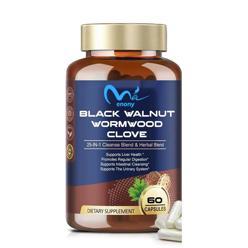 Black walnuts, cloves,pumpkin seed oil, garlic,and cowhide,60 capsules 2 S81f952d6eab84ecc9ab4686bf070ef7eQ