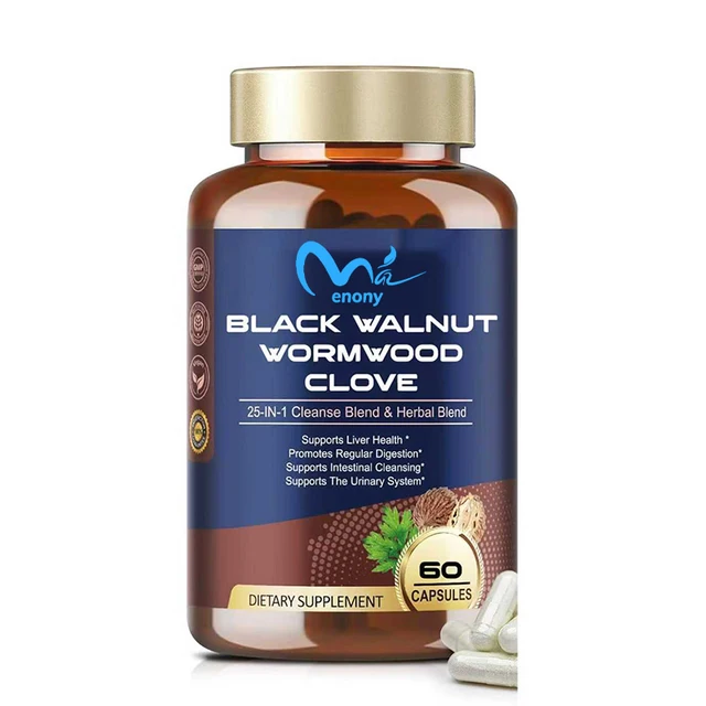 Black walnuts, cloves,pumpkin seed oil, garlic,and cowhide,60 capsules