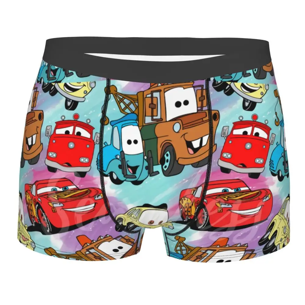 Custom Lightning McQueen Car Collage Boxers Shorts Men's Briefs Underwear Cool Underpants